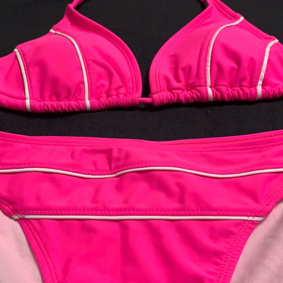 Neon Pink Bathing Suit Set - Picture 6 of 6